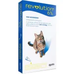 Antipulgas e Carrapatos Revolution 6% para Gatos 2,6 at� 7,5kg Zoetis 0,75ml
