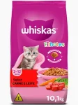 10,1kg- Ra��o Whiskas para Gatos Filhotes Sabor Carne e Leite.