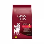 15kg - Ra��o GranPlus Menu Para C�es Adultos de Porte M�dio e Grande Sabor Carne e Arroz.