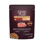 85g- Ra��o �mida GranPlus Gourmet Sach� para Gatos Filhotes Sabor Frango.