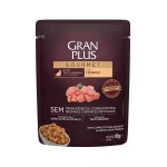 85g- Ra��o �mida GranPlus Gourmet Sach� para Gatos Adultos Trato Urin�rio Sabor Frango.