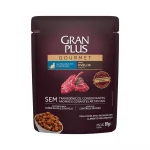 85g- Ra��o �mida GranPlus Gourmet Sach� para Gatos Castrados Sabor Ovelha.