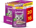Pack Ra��o �mida Whiskas Sach� Frango ao Molho para Gatos Adultos - Leve 20 Pague 16