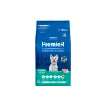 1kg- Ra��o Premier Ambientes Internos para C�es Adultos Sabor Frango e Salm�o.