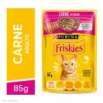 Ra��o �mida Friskies Sach� para Gatos sabor Carne ao Molho 85g
