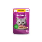 Ra��o �mida Whiskas Sach� para Gatos Adultos Sabor Frango ao Molho - 85g