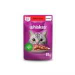 Ra��o �mida Whiskas Sach� para Gatos Adultos Sabor Carne ao Molho - 85g