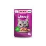 Ra��o �mida Whiskas Sach� para Gatos Adultos Sabor Salm�o ao Molho - 85g