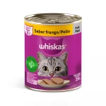 Ra��o �mida Whiskas Lata para Gatos Adultos Sabor Frango - 290g