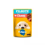 Ra��o �mida Pedigree Sach� Carne ao Molho para C�es Filhotes 100 g