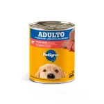 Ra��o �mida Pedigree Lata Pat� de Carne para C�es Adultos 280g