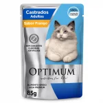 Ra��o �mida Sach� Optimum Gatos Adultos Castrados Sabor Frango - 85 G