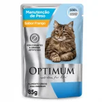 Sach� Optimum Para Gatos Adultos Manuten��o de Peso - Sabor Frango  85g