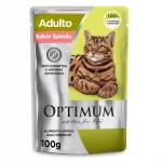 Sach� Optimum Para Gatos Adultos - Sabor Salm�o  85g