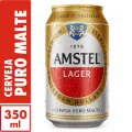 CERVEJA AMSTEL LAGER 350ML LATA NOVA