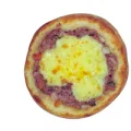 Carne com mussarela