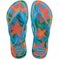 Chinelo Feminino Slim Tropical Azul Tamanho 37 Havaianas