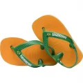 Chinelo Havaianas Amarelo Pop Amaz�nia New Baby Brasil Logo Kids e Baby N22