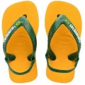 Chinelo Havaianas Baby Brasil Logo Amarelo Amaz�nia N�25/26