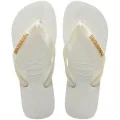 Chinelo Havaianas Slim Logo Metallic Branco N35/36