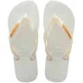 Chinelo Havaianas Top Logo Metallic Branco 39/40