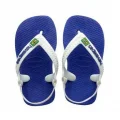 Chinelo Infantil Havaianas Baby Brasil Logo Azul com Tira El�stica