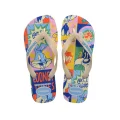 Chinelo Sand�lia Masculino Havaianas Warner Bros Looney Tunes Cl�ssicos Bege Palha Tamanho 41/42