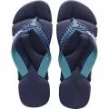 Chinelo Unissex Havaianas Power 2.0 Tamanho 37/38 Preto e Azul �ndigo