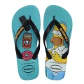 Chinelo Unissex Tradicional Simpsons Azul/Preto Tamanho 35/36