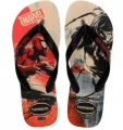 Sand�lia Unissex Marvel Bege Palha Preto Tamanho 43/44