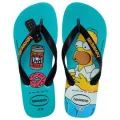 Sand�lia Unissex Tradicional Simpsons Azul/Preto Tamanho 43/44