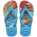 Sand�lia Chinelo Infantil Top Warner Azul Tamanho 33/34 Havaianas