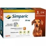 Simparic 5,1 A 10kg C�es 20mg com 3 unidades