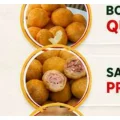 Salgado de presunto e queijo