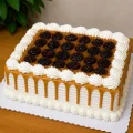 Bolo de ameixa com doce de leite