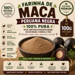 FARINHA DE MACA PERUANA NEGRA 100G