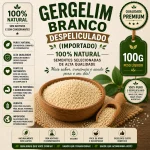 GERGELIM BRANCO DESPELICULADO (IMPORTADO) 100G