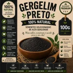 GERGELIM PRETO 100G