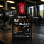 RECARB ENERGY GEL BLACK SABOR FRUTAS VERMELHAS 30GR (UNID)