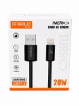 Cabo USB Tipo Lightning Turbo 20W O'Gold