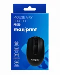 Mouse Sem Fio Maxprint Airy Preto 1600 DPI