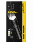 Lanterna T�tica LED Recarreg�vel B-Max 2000m+ com Zoom Ajust�vel