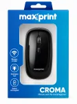 Mouse Sem Fio Recarreg�vel Maxprint Croma 2.4GHz com Ilumina��o LED