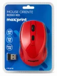 Mouse Sem Fio Maxprint Oriente Rosso Red 1600 DPI USB