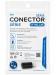 Adaptador OTG Lightning para Micro-USB F�mea iPhone iPad IT-Blue