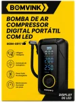 Compressor de Ar Digital Port�til Bomvink BOM-8917 Inflador Pneu Bike Moto Com LED