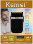 Barbeador El�trico Kemei KM-2024 Recarreg�vel USB Aparador Masculino IPX4