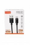 Cabo USB para Tipo-C Turbo 20W Alpha Gold Plus 1 Metro Carregamento R�pido CB94-3
