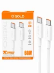 Cabo Tipo-C para Tipo-C Alpha Gold CB101 60W Turbo Carregamento R�pido e Dados