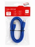Cabo USB 3.0 A/B 1,8m NewLink para Impressora Scanner HD Externo